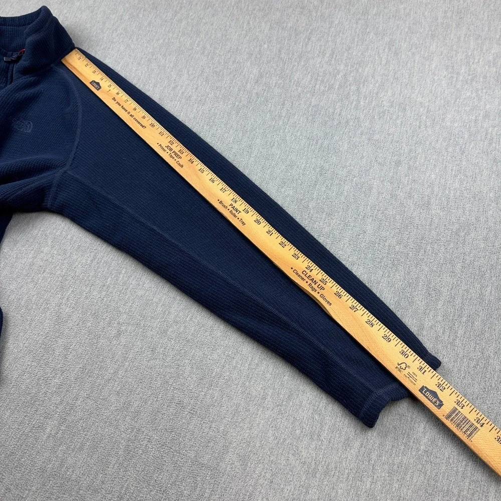 The North Face Sweater‎ Mens Large Blue1/4 Zip Fleece Pullover Mock Neck Casual